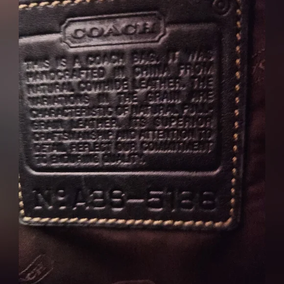 Vintage Coach Leather Tote A3S-5188 - Picture 6 of 9